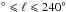 \hbox{$\degr \leqslant \ell \leqslant 240\degr$}