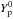 \hbox{$Y_{\rm p}^{0}$}