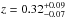Mathematical equation: \hbox{$z=0.32^{+0.09}_{-0.07}$}
