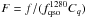 \hbox{$F=f / (f_{\rm qso}^{1280}C_q)$}