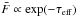 \hbox{$\bar{F} \propto \exp(-\tau_{\rm eff})$}