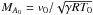 \hbox{$M_{A_0} = v_0/\sqrt{\gamma R T_0}$}