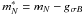 \hbox{$m_N^* = m_N - g_{\sigma B}$}