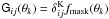 \hbox{$\mat{G}_{ij}(\vec{\theta}_k)=\delta_{ij}^{\rm K}f_{\rm mask}(\vec{\theta}_k)$}