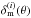 \hbox{$\delta_{\rm m}^{(i)}(\vec{\theta})$}