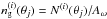 \hbox{$n^{(i)}_{\rm g}(\vec{\theta}_j)=N^{(i)}(\vec{\theta}_j)/A_\omega$}