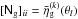 \hbox{$[\mat{N}_{\rm g}]_{ii}=\bar{\eta}_{\rm g}^{(k)}(\vec{\theta}_l)$}