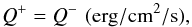 \begin{equation} Q^+=Q^-\,\, {\rm (erg/cm^2/s)}, \label{eq9} \end{equation}