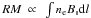 \hbox{$RM~\propto~\int n_{\rm e}B_\shortparallel {\rm d}l$}