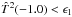\hbox{${\hat{T}}^{2}(- 1.0) < \epsilon_{1}$}