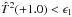 \hbox{${\hat{T}}^{2}(+ 1.0) < \epsilon_{1}$}