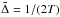 \hbox{${\bar\Delta}=1/(2T)$}