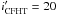 \hbox{$i'_{\rm CFHT}=20$}