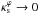\hbox{$\kappa^\varphi_{\rm s} \rightarrow 0$}