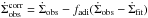 \hbox{$\dot{\Sigma}_{\rm obs}^{\rm corr} = \dot{\Sigma}_{\rm obs} - f_{\rm adi}(\dot{\Sigma}_{\rm obs} - \dot{\Sigma}_{\rm fit})$}