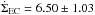 \hbox{$\dot{\Sigma}_{\rm EC} = 6.50 \pm 1.03$}