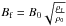 \hbox{$B_{\rm f} = B_0 \sqrt{ \rho_{\rm f} \over \rho_0}$}
