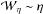 \hbox{$\cal{W}_\eta \sim \eta$}