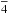 \hbox{$\overline{4}$}