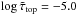\hbox{$\nltau_{\mathrm{top}}=-5.0$}