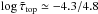 \hbox{$\nltau_{\mathrm{top}}\simeq-4.3/4.8$}