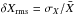\hbox{$\delta X_{\mathrm{rms}}=\sigma_{X}/\bar{X}$}