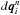 \hbox{$d{\boldsymbol q}_i^n$}