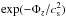 \hbox{$\exp(-\Phi_z/c_{\rm s}^2)$}