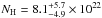 \hbox{$N_{\rm H} = 8.1^{+5.7}_{-4.9}\times10^{22}$}