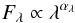 \begin{eqnarray} \label{eqn:power-law} F_\lambda \propto \lambda^{\alpha_\lambda} \end{eqnarray}