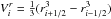 \hbox{$V_i^r=\frac{1}{3}(r_{i+1/2}^3 - r_{i-1/2}^3)$}