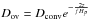 \hbox{$D_{\rm ov}=D_{\rm conv} e^{-\frac{2z}{fH_{p}}}$}