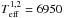 \hbox{$T_{\rm eff}^{1,2}=6950$}
