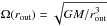 \hbox{$\Omega(r_\text{out})=\sqrt{GM/r_\text{out}^3}$}