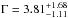 \hbox{$\Gamma=3.81^{+1.68}_{-1.11}$}