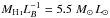 \hbox{$M_{\rm \ion{H}{i}}L_{B}^{-1} = 5.5 ~ M_\odot\,L_\odot$}