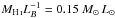 \hbox{$M_{\rm \ion{H}{i}}L_{B}^{-1} = 0.15~ M_\odot\,L_\odot$}