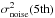 \hbox{$\sigma_{\rm noise}^2 ({\rm 5th})$}