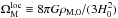 \hbox{$\Omega^{\rm loc}_{\rm M} \equiv 8\pi G\rho_{\rm M,0}/(3H_0^2)$}