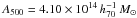 \hbox{$A_{500}=4.10 \times 10^{14}\,h_{70}^{-1}\,\Msolar$}