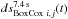 \hbox{$ds^\mathrm{7.4\,s}_{\mathrm{BoxCox}~i,j}(t)$}