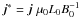 \hbox{${\boldsymbol j}^*={\boldsymbol j}\; \mu_0 L_0 B_0^{-1}$}