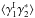\hbox{$\lag\gamma_1^{\rm I}\gamma_2^*\rag$}