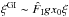 \hbox{$\xi^{\rm GI} \sim \hat{F}_{\rm I} g x_0 \xi$}