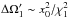 \hbox{$\Delta\Omega_1' \sim x_0^2/\chi_1^2$}