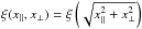 \hbox{$\xi(x_{\parallel},x_{\perp}) = \xi\left(\sqrt{x_{\parallel}^2+x_{\perp}^2}\right)$}