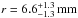 \hbox{$r = 6.6^{+1.3}_{-1.3} \, \mathrm{mm}$}