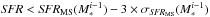 \hbox{${\it SFR}<{\it SFR}_{\rm MS}(M_{\ast}^{i-1})-3\times\sigma_{{\it SFR}_{\rm MS}}(M_{\ast}^{i-1})$}