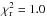 \hbox{$\chi_{\rm r}^2=1.0$}