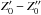 \hbox{$Z'_0-Z\arcsec_0$}
